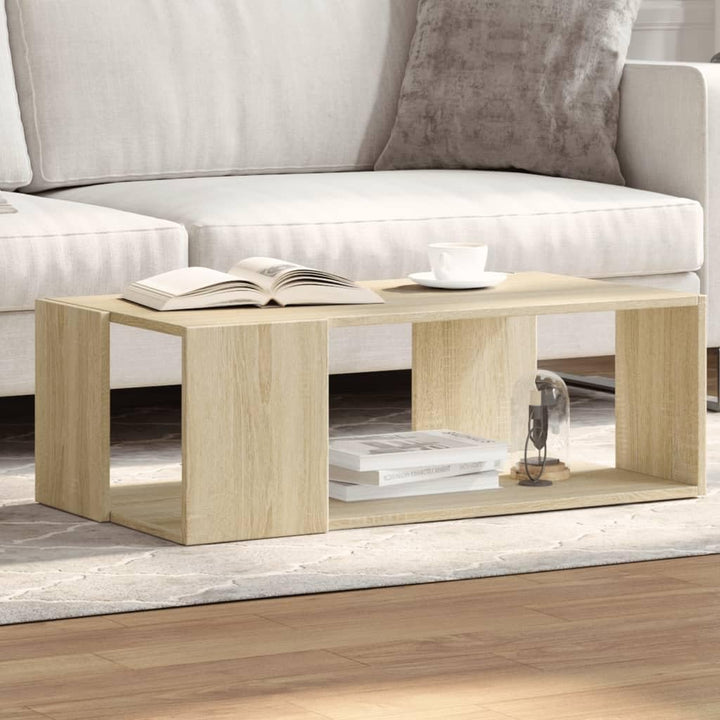 vidaXL Couchtisch, Beistelltisch mit Stauraum, Kaffeetisch Sofatisch für Wohnzimmer, Teetisch Tisch