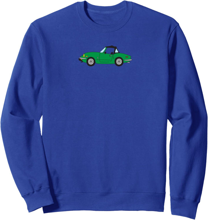 Triumph Spitfire 1500 British Racing grünes Cartoon-T-Shirt Sweatshirt