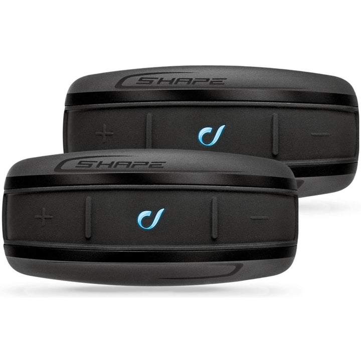 Interphone Shape - Doppelpack - Bluetooth-Kommunikationssystem für Motorräder - Pilot Passagier, 10M