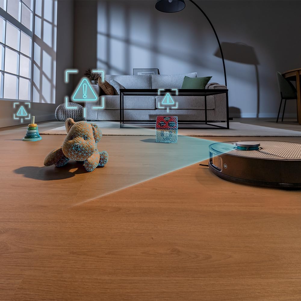 Cecotec Staubsauger- und Wischroboter mit selbstentleerender Basis und IA Conga X70, Saugmotor, 1500