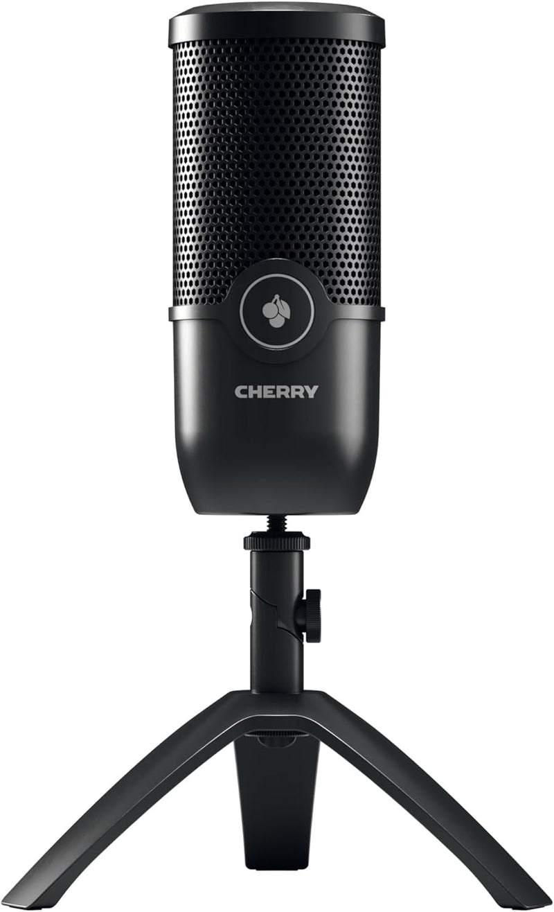 CHERRY UM 3.0, USB-Mikrofon für Podcast, Streaming, Home-Office, Nierencharakteristik (Cardioid), To