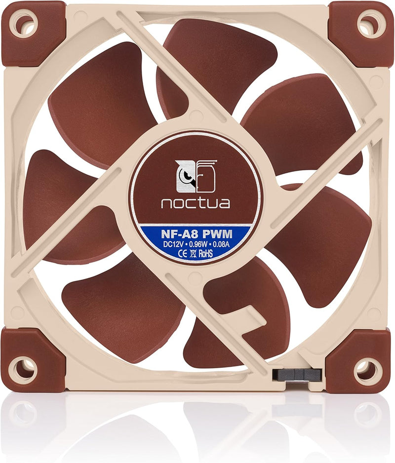 Noctua NF-A8 PWM, Leiser Premium-Lüfter, 4-Pin (80mm, Braun) Single, Single