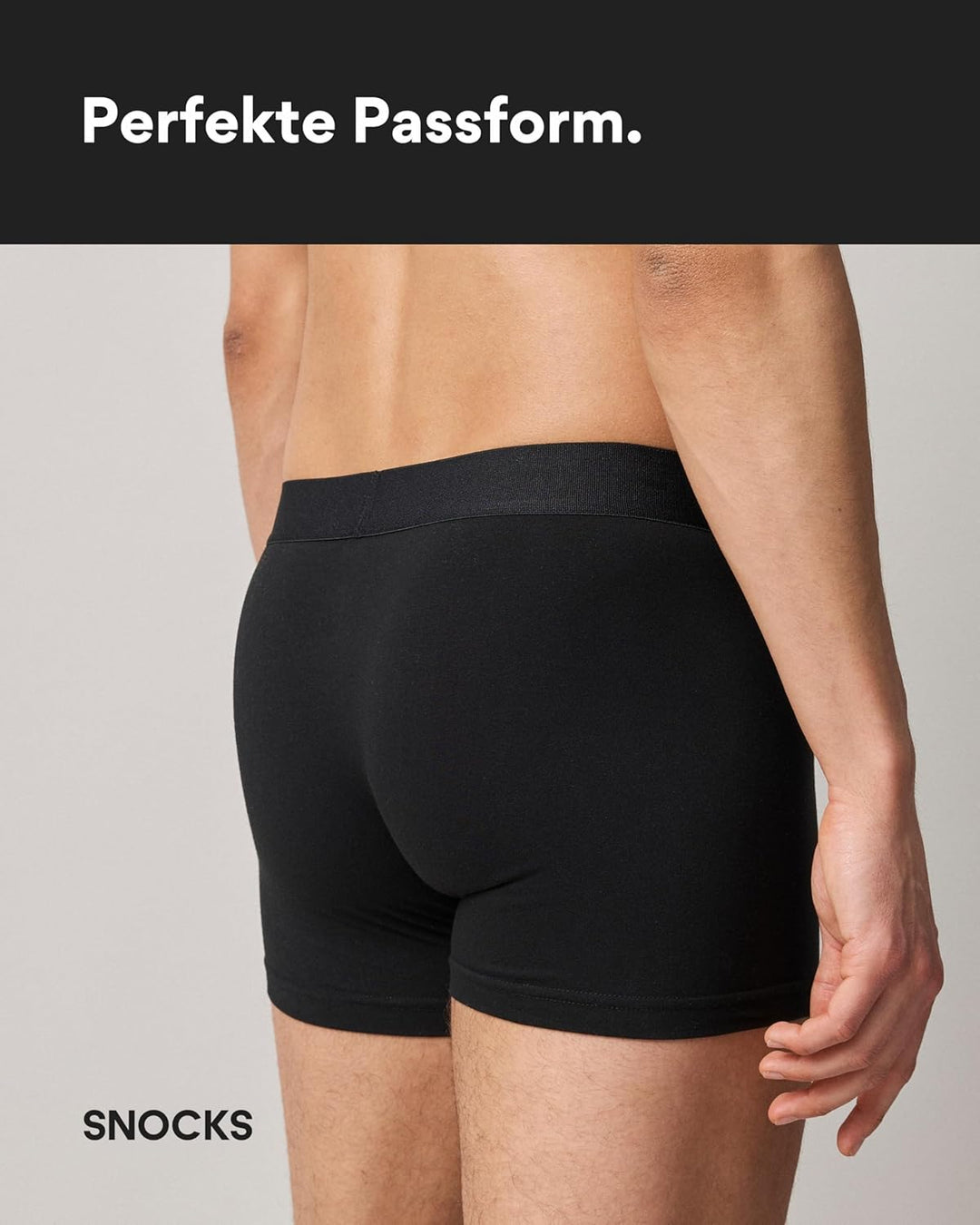 Snocks Boxershorts Herren Bio Baumwolle (6er Pack) Unterhosen Herren ohne einschneidenden Gummibund