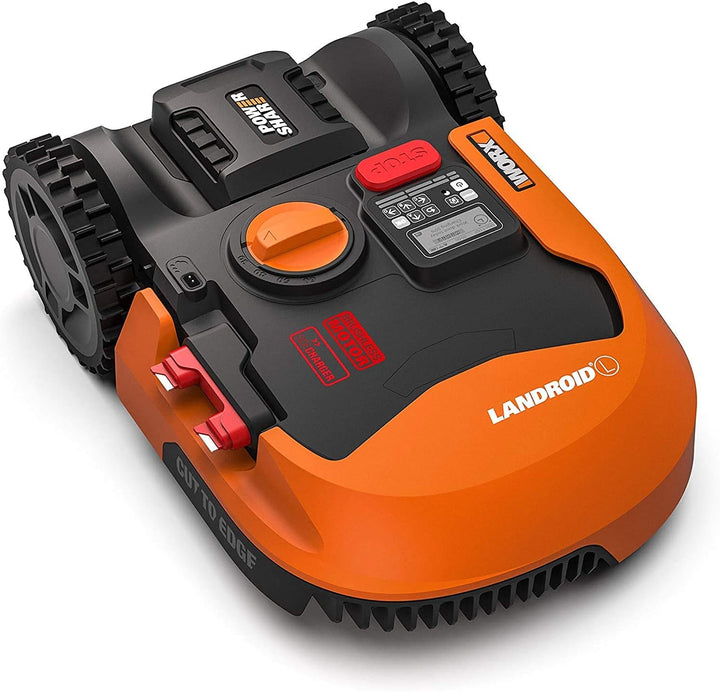 WORX Landroid L WR153E Mähroboter / Akkurasenmäher für grosse Gärten bis 1500 qm & WA0179 Heringe zu