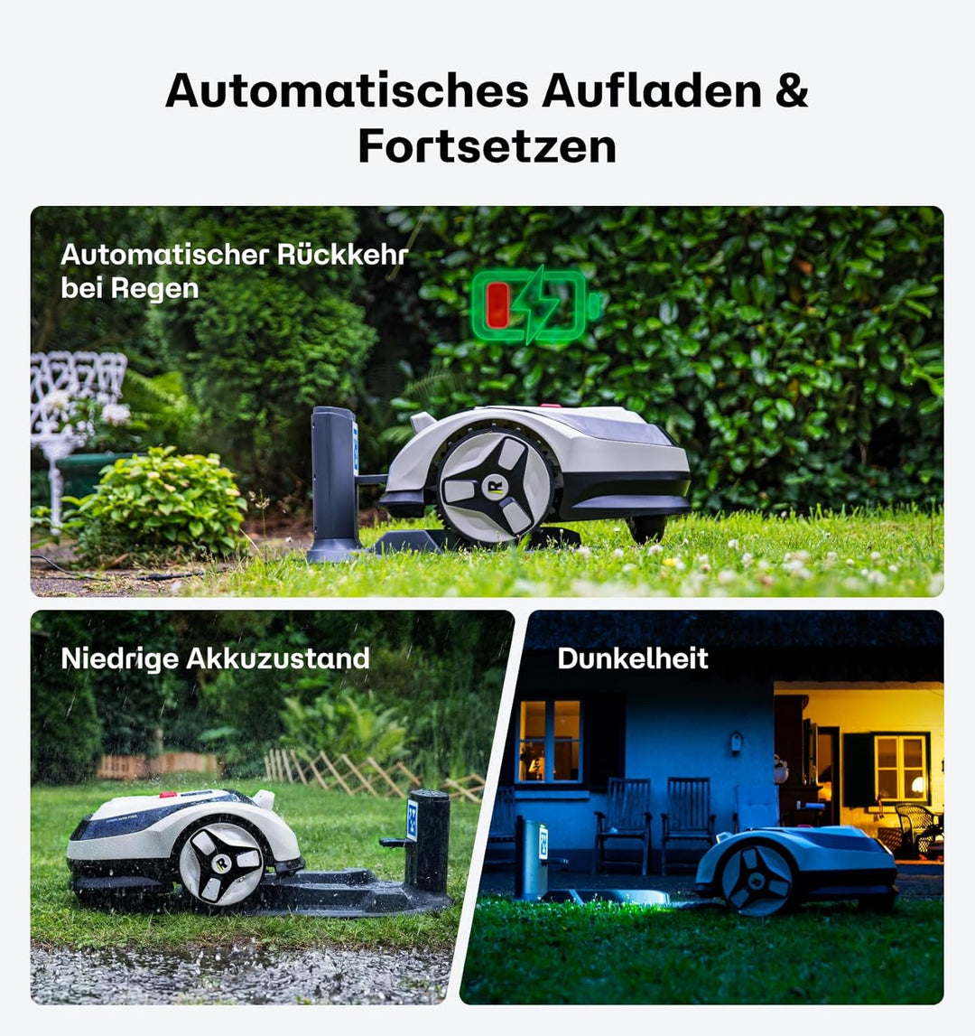 Raccoon 2 SE Mähroboter mit Ersatzklinge, Kabelllos, Ohne RTK, für Rasenfläche bis 600qm, Smarte App