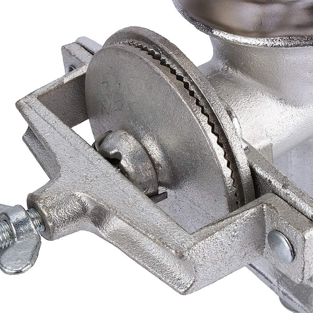 Estink Manuelle Einstellbare Getreidemühle, Maismühle Gewürzmühle aus Gusseisen, für Kaffee, Bohnen,