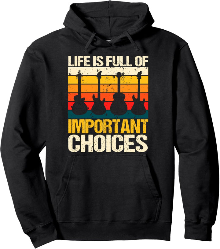 Lustiges Bassist Design, Gitarristen, Gitarre Spielen Motiv Pullover Hoodie