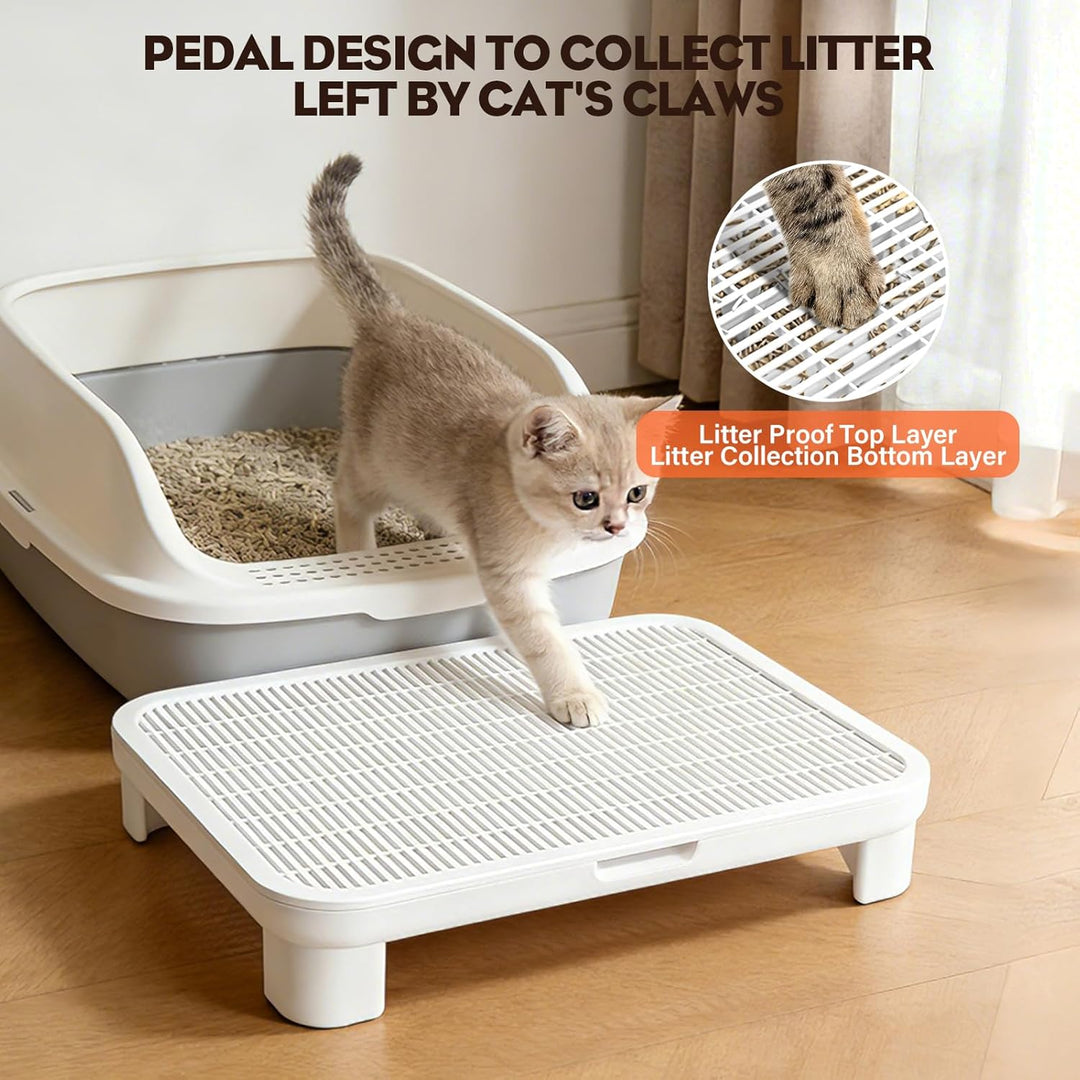 Escalón Ajustable para Gatos, Katzentreppe Toilette Patas reemplazables, Katzenstreu Rampe, Escalera