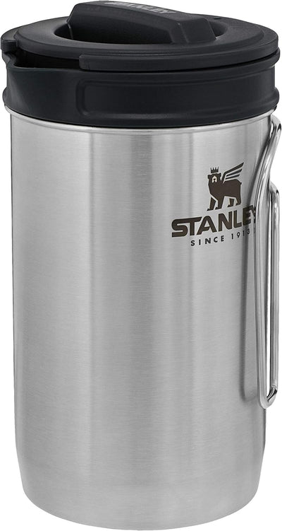 0 Stanley Boil and Brew French Press, Schwarz, 32 oz