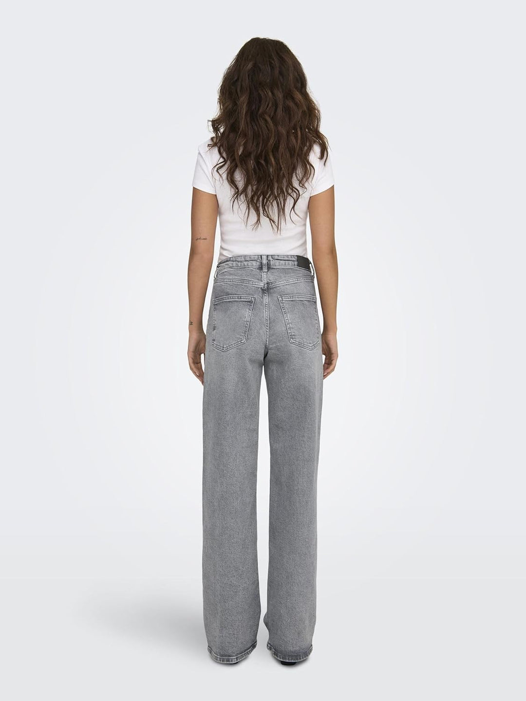 ONLY Female Jeans mit weitem Bein ONLJUICY Hohe Taille Weiter Beinschnitt Jeans 25W / 30L Medium Gre