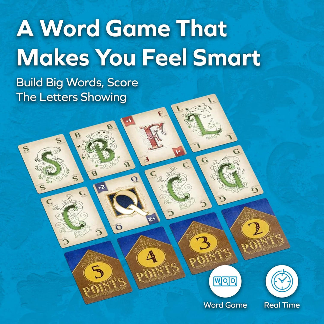 Allplay Applay Wordsy Board Game - 15 Minutes Play Time - 2 to 5 Players