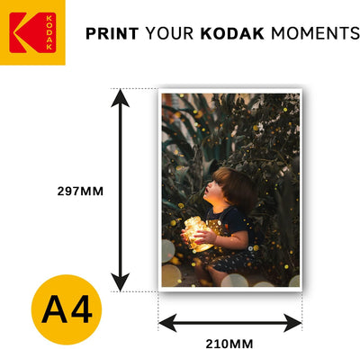 KODAK Sublimation papier Thermotransferpapier DIN A4, 100 Blatt，100g/㎡ für Tintenstrahldrucker mit S