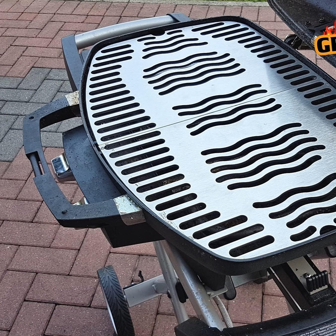 Grillrost.com Das Original Edelstahl INOX Grillroste für Napoleon Travel Q | spülmaschinenfest - Set
