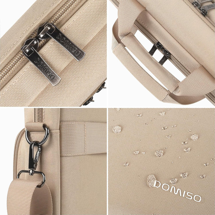 DOMISO Laptoptasche 15-15,6 Zoll Wasserdicht Laptop Tasche Aktentasche Schultertasche Notebooktasche