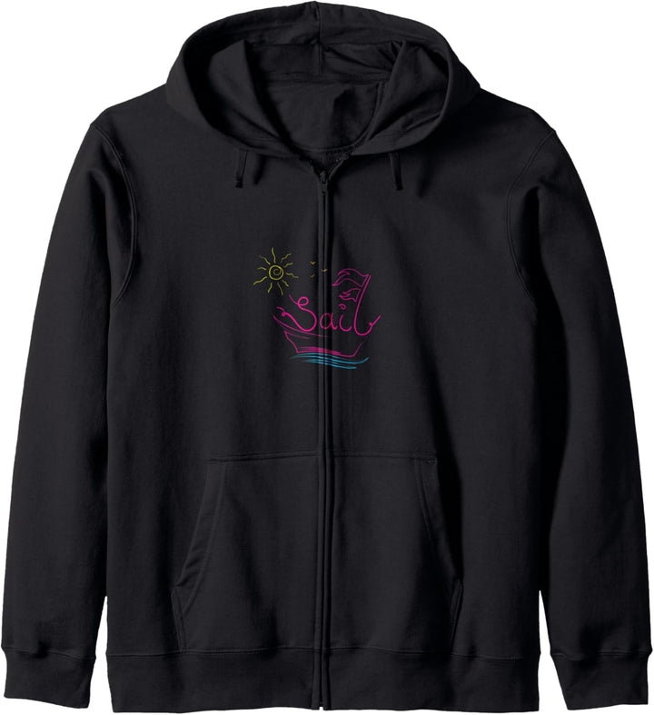 Segeln bei Sonnenschein - Segler, Skipper, Segelboot Kapuzenjacke