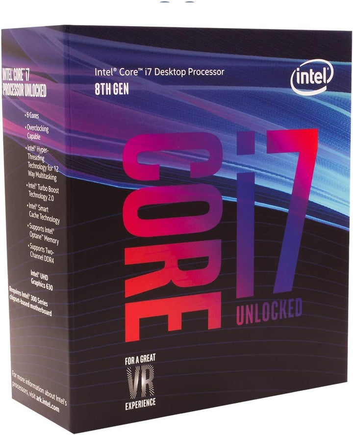 Intel Core i7-8700K Prozessor (12 MB Cache, bis zu, 6 core, 3.70 GHz) i7-8700K Prozessor 3.70 GHz, i