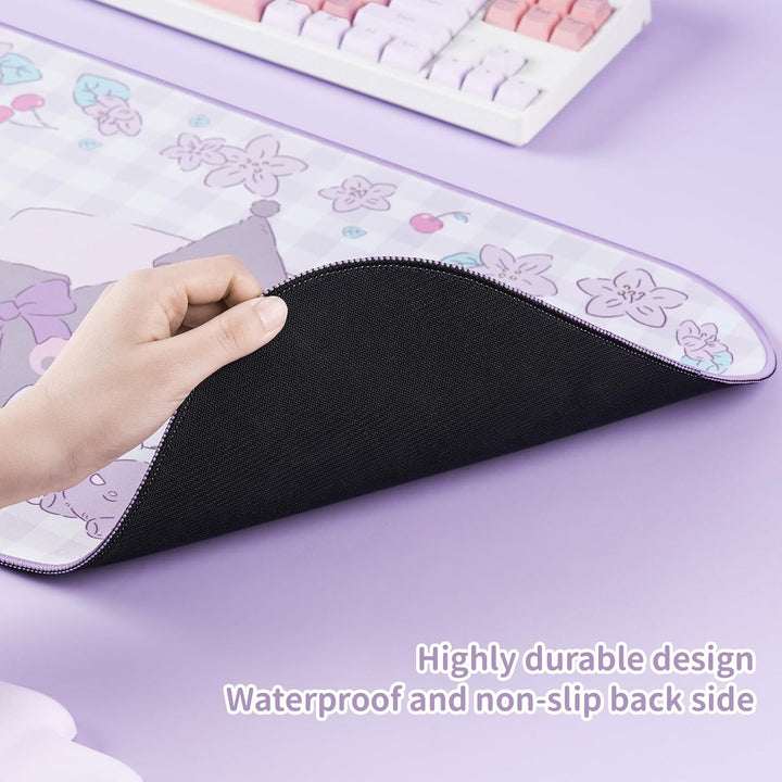 Anime-Mauspad-Handgelenkauflage-Set – rutschfeste Schreibtischunterlage und Memory Foam-Handgelenkau