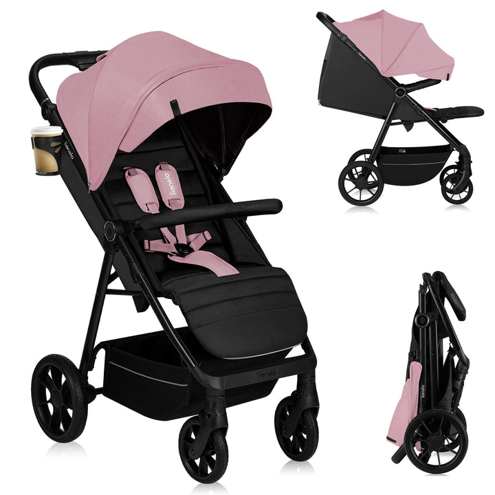 LIONELO MIRA Buggy bis zu 22 kg von 6 Monaten bis 4 Jahren Schwenkbare 360° Räder Volle Stossdämpfun