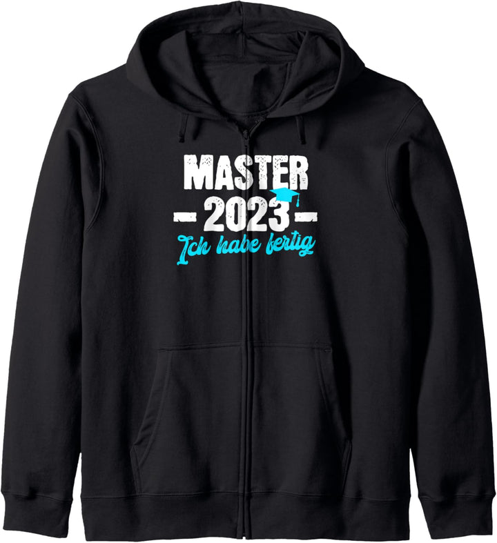 Master 2023 ich habe fertig Prüfung bestanden Kapuzenjacke