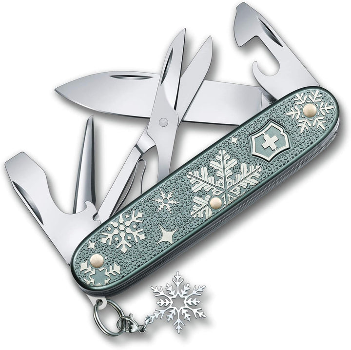 Victorinox Taschenmesser Pioneer X Winter Magic, 93mm, 2020 Special Edition, Blau-grau