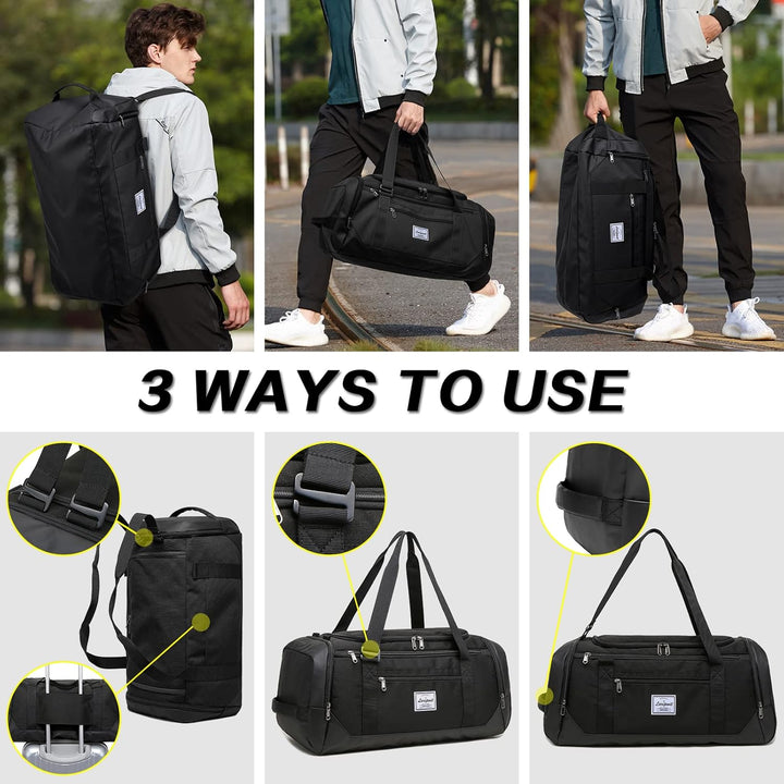 Laripwit Reisetasche Herren 40L Mittelgross Sporttasche mit Schuhfach und Nassfach Weekender Travel
