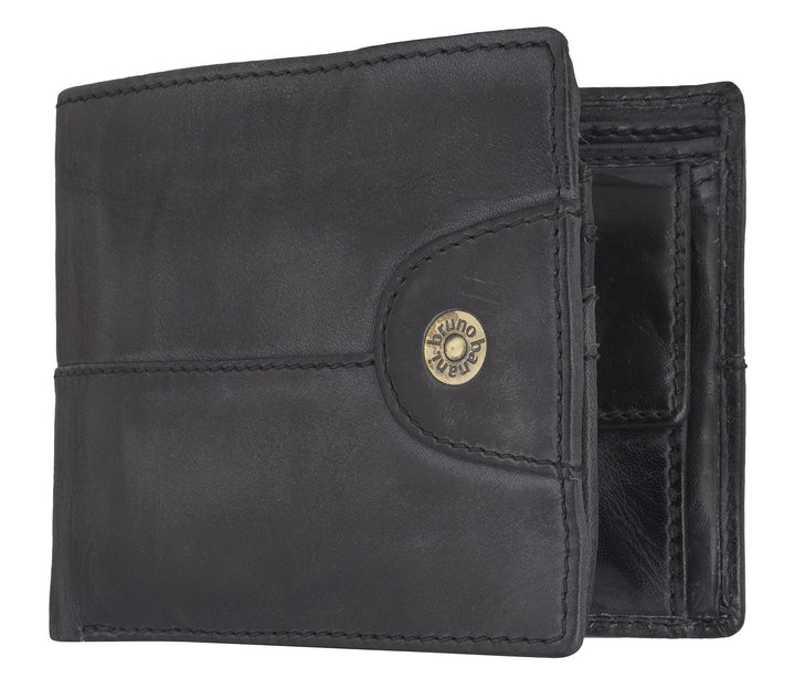 bruno banani Herren Geldbörse Portemonnaie Geldbeutel Schwarz 6861