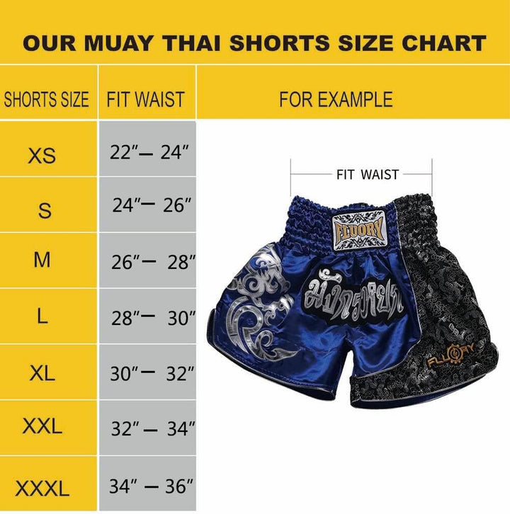 FLUORY Muay Thai Fight Shorts,MMA Shorts Clothing Training Cage Fighting Grappling Martial Arts Kick