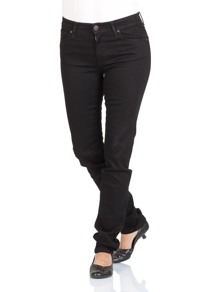 Cross Damen Slim Jeans 27W / 30L Schwarz (Black 155), 27W / 30L Schwarz (Black 155)