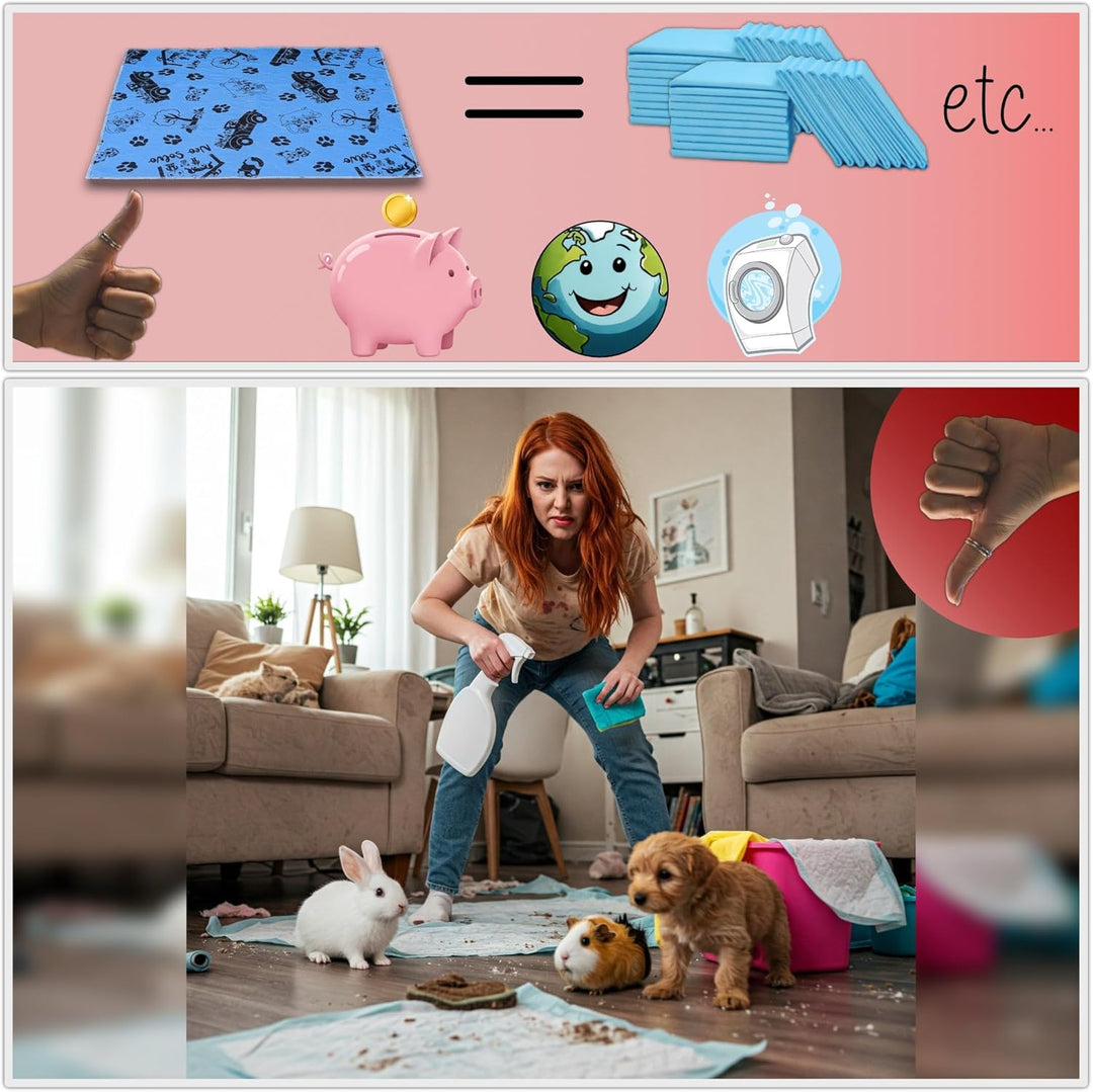 NEO SOLVO Wiederverwendbare Trainingsunterlagen, Waschbare, Saugfähige, wasserdichte und rutschfeste