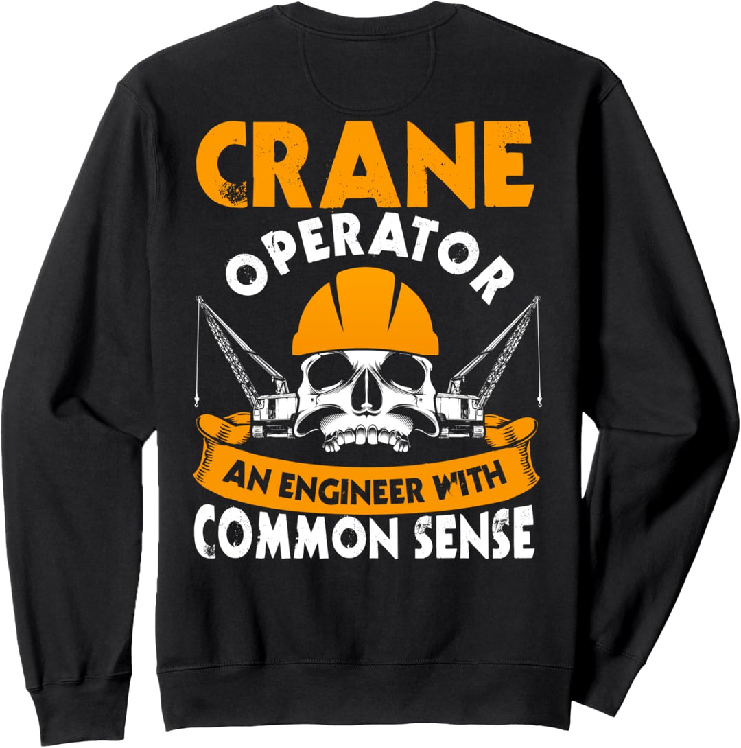 Kranführer Geschenke Design auf der Rückseite der Kleidung Sweatshirt