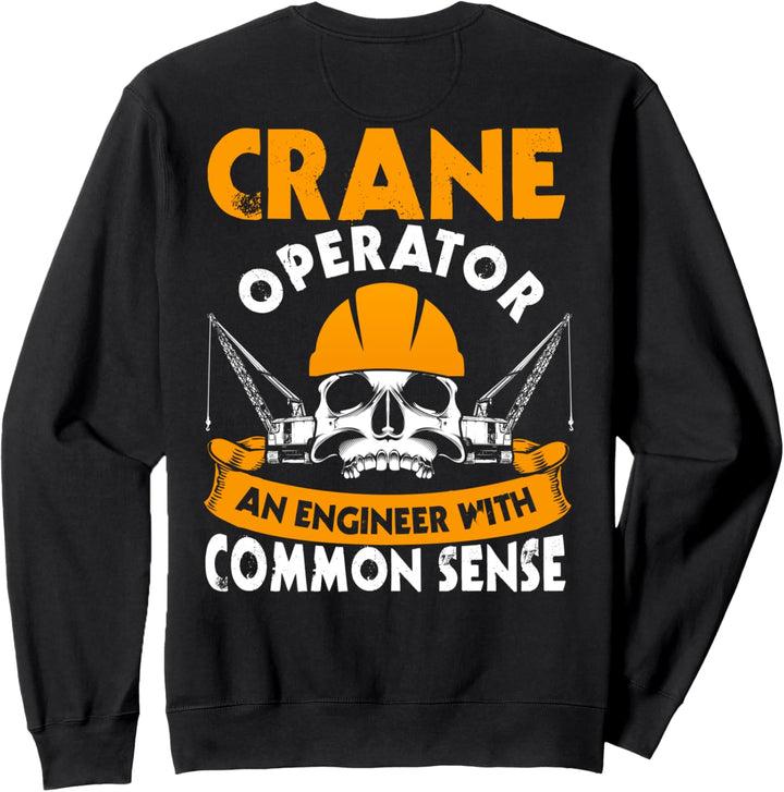 Kranführer Geschenke Design auf der Rückseite der Kleidung Sweatshirt