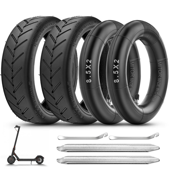 E-Scooter-Reifen 50/75-6.1, verdickt & verschleissfest, 8,5 Zoll für Xiaomi Pro 2 M365 Pro 1S Mi3, 2