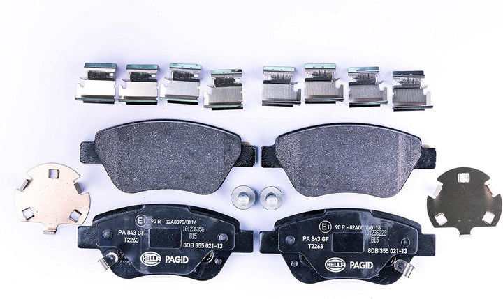 HELLA PAGID 8DB 355 021-131 Bremsbelagsatz - T2263 - Dicke/Stärke: 17mm - Bremssystem: Bosch - mit a
