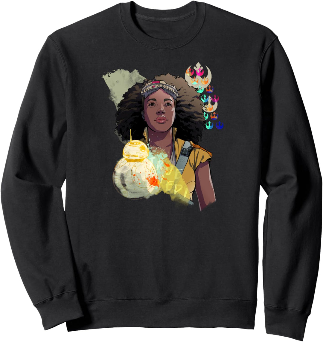 Star Wars: The Rise Of Skywalker Jannah And BB-8 Portrait Sweatshirt