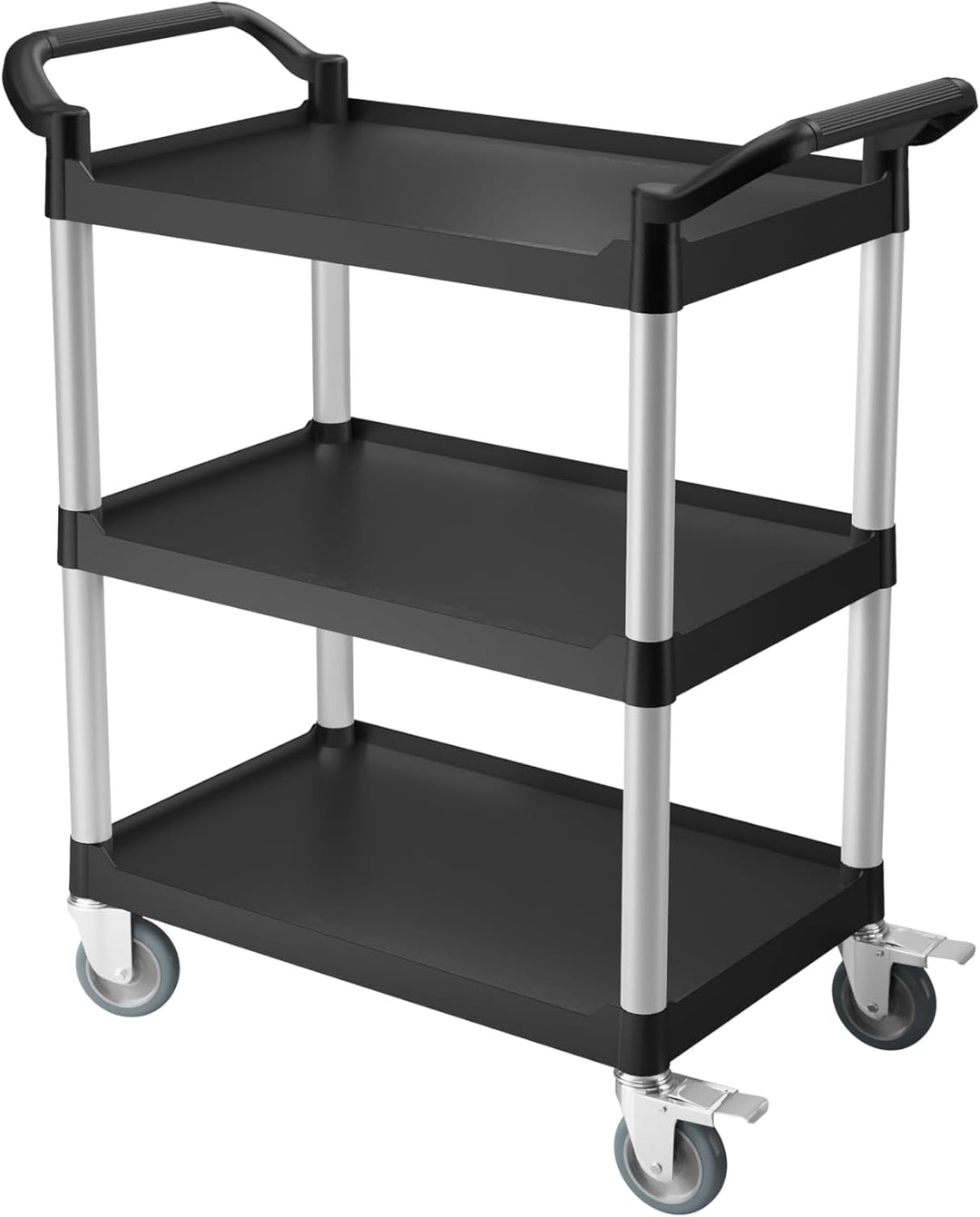 METRO Professional Servierwagen GPT1003, Polypropylen/Aluminio, 44 x 68.5 x 25 cm, schwarz