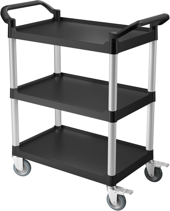 METRO Professional Servierwagen GPT1003, Polypropylen/Aluminio, 44 x 68.5 x 25 cm, schwarz