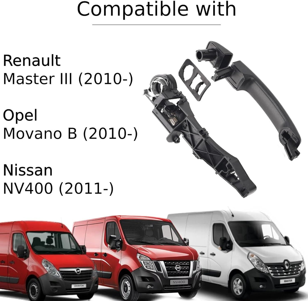 Twowinds Rechter Türgriff + kompletter Mechanismus 806070377R Master III Movano B NV400