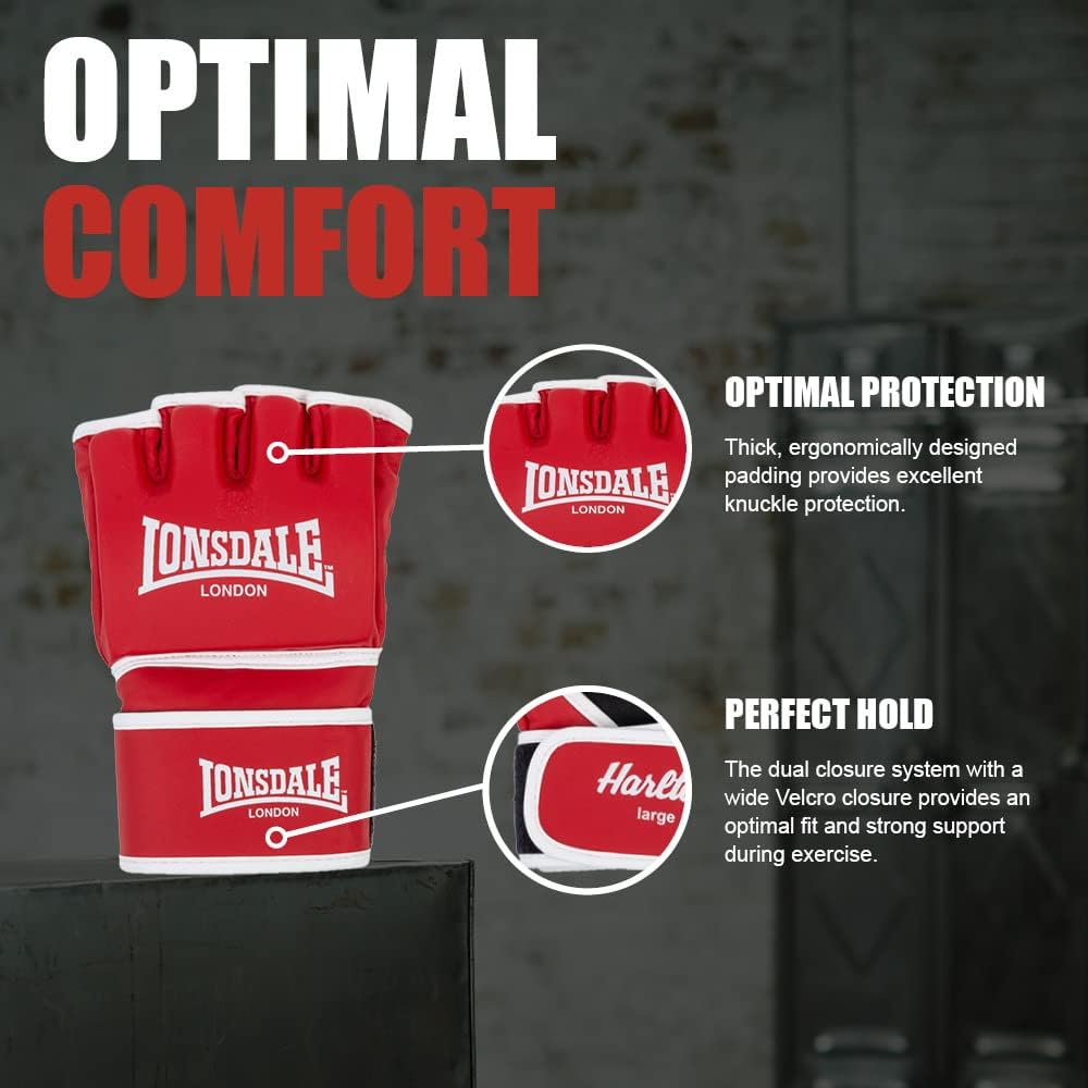 Lonsdale Unisex-Adult Harlton Equipment, Red/White