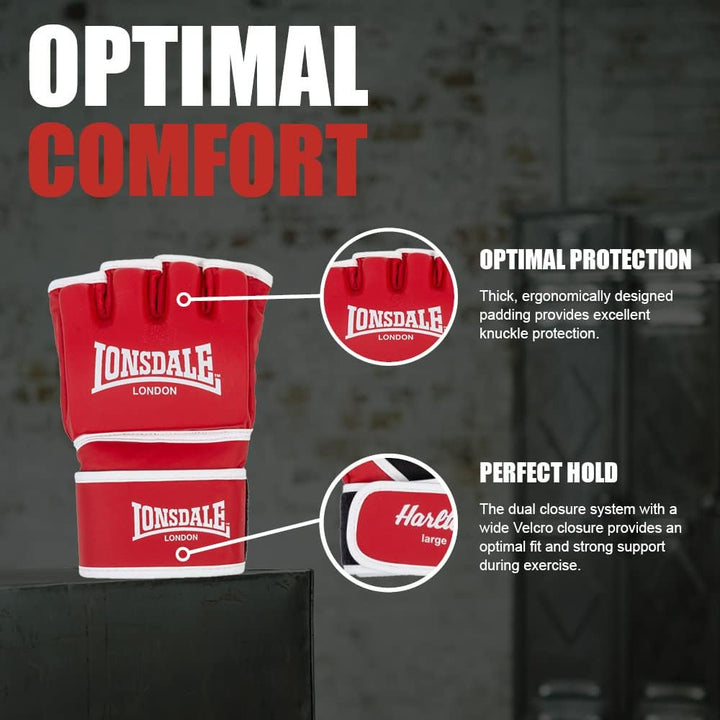 Lonsdale Unisex-Adult Harlton Equipment, Red/White