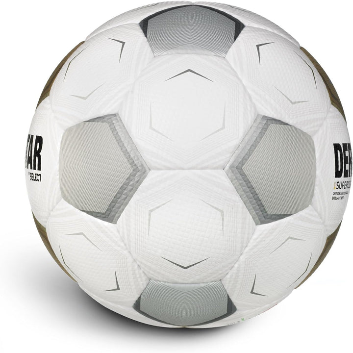 DERBYSTAR Unisex – Erwachsene Supercup Brillant APS v23 Fussball, weiss, 5