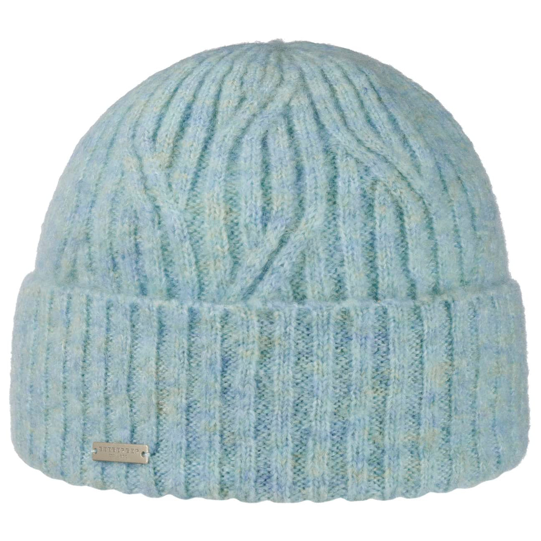 Seeberger Dernica Umschlagmütze Strickmütze Wintermütze Damenmütze (One Size - mint)