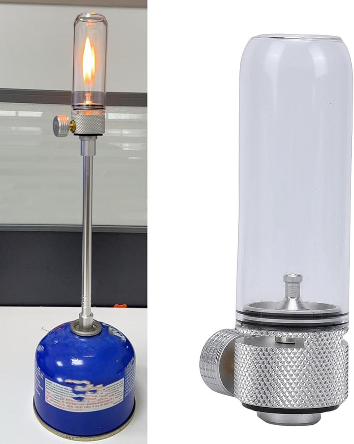 Gaslaterne, Vintage-Butanlaterne, Kompakte Tragbare Gaskerzenlampe für Outdoor-Camping