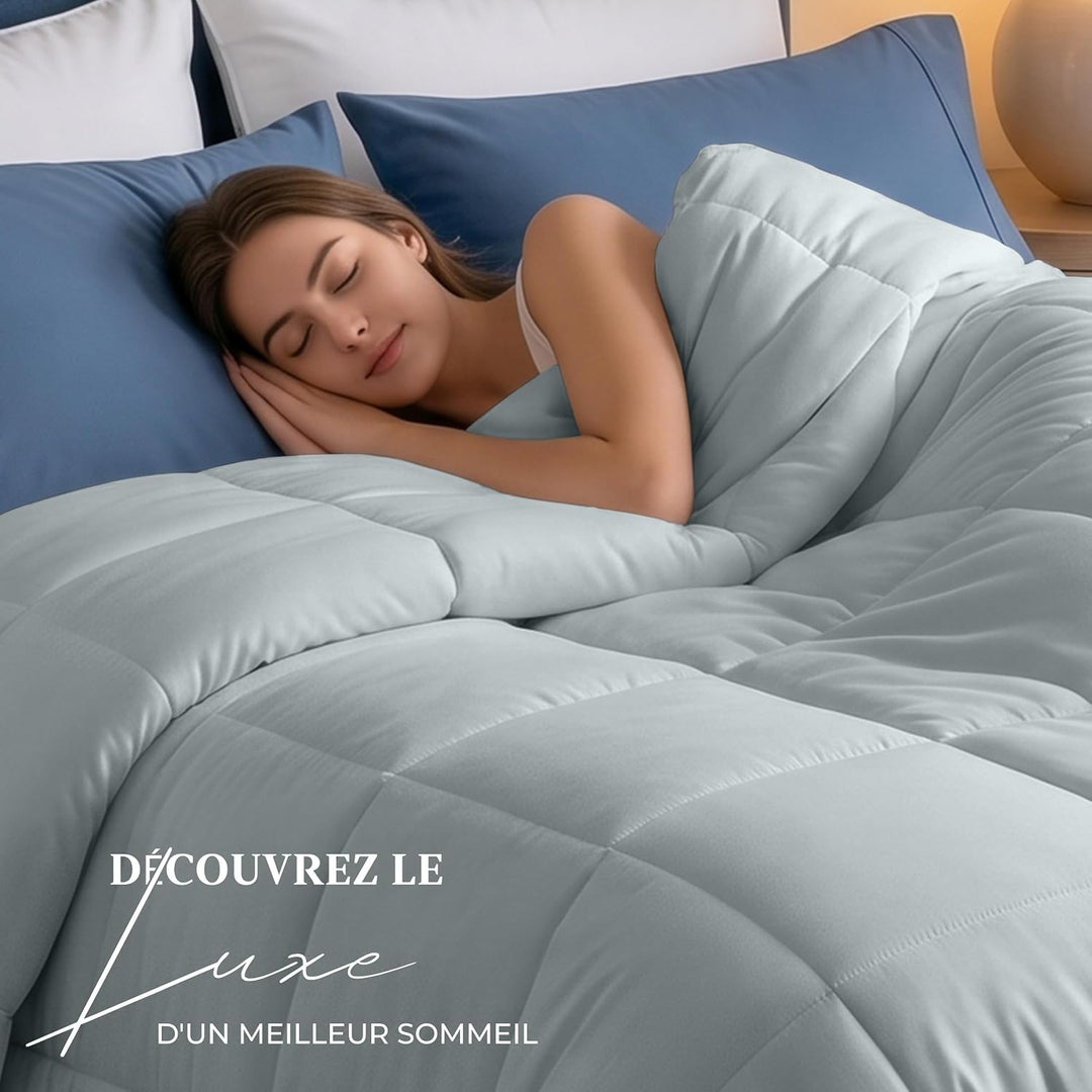 Utopia Bedding Bettdecke 220 x 240 cm, leichte Bettdecke mit Polyesterfüllung für 4 Jahreszeiten, Mi