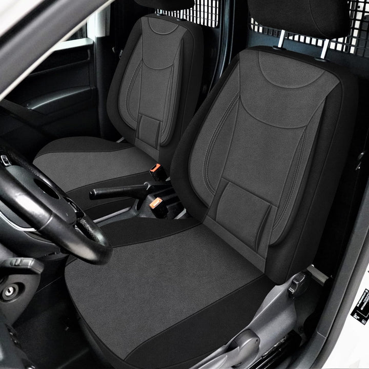 Sitzbezüge Auto für 2011-2021 VW Caddy 4, Autositzbezüge Auto-Sitzschoner Schonbezüge Sitzauflagen S