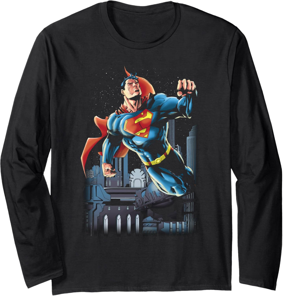 Superman Night Fight Langarmshirt