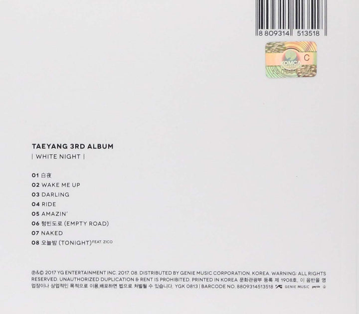 White Night, Audio-CD