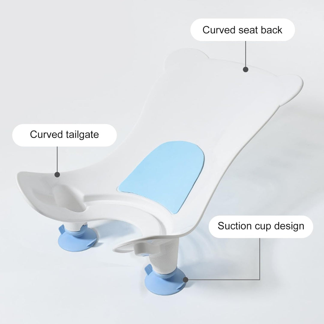 Baby-Waschbecken-Badewanne mit Saugnapf, tragbare Baby-Badewanne mit ergonomischem Design, sicheres