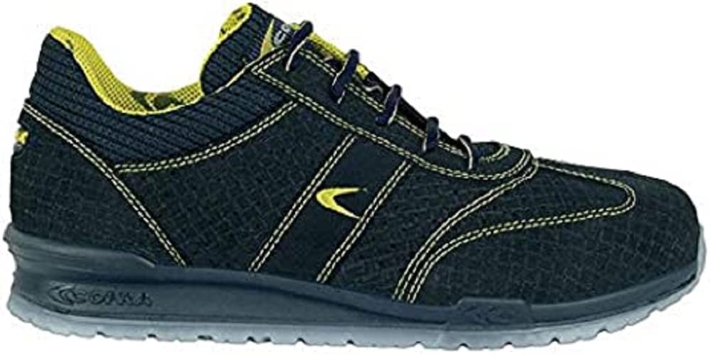 Cofra 78410-001.W45 SIVORI S1 P SRC Sicherheitsschuhe, Blau/Gelb, Grösse 45 45 EU, 45 EU