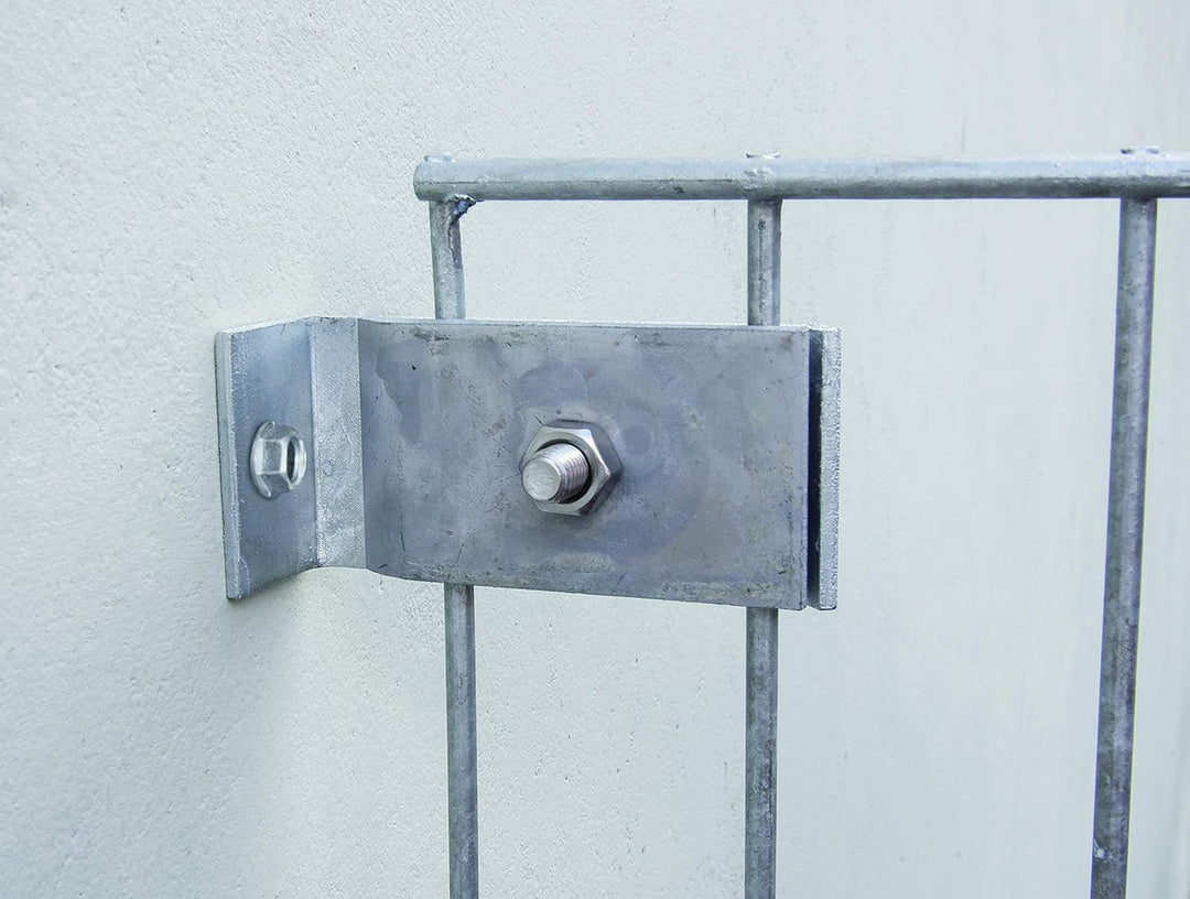 Alberts 672829 Befestigungs-Set für Gittermatten | für die Befestigung an Mauern oder Pfosten | feue