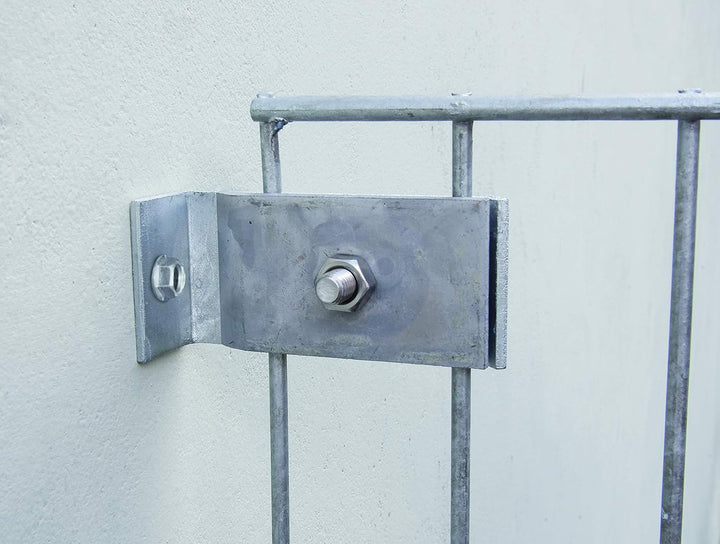 Alberts 672829 Befestigungs-Set für Gittermatten | für die Befestigung an Mauern oder Pfosten | feue